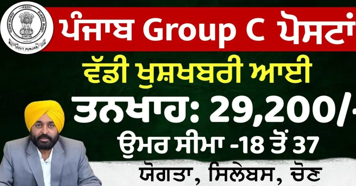 Punjab Group C Recruitment 2025 Job Guide